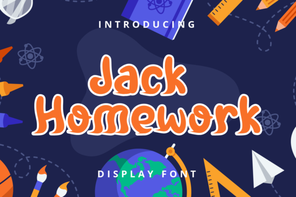 Jack Homework Font - Featured Image