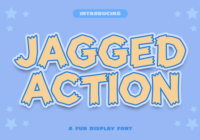 Jagged Action Font - Featured Image
