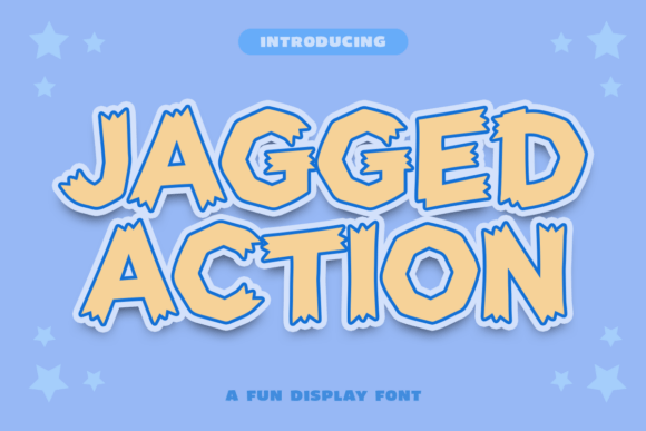 Jagged Action Font - Featured Image