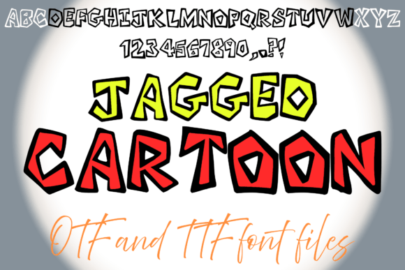 Jagged Cartoon Font - Featured Image