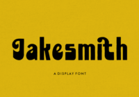 Jakesmith Font - Featured Image