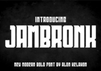 Jambronk Font - Featured Image