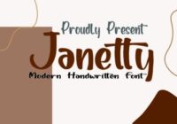 Janetty Font - Featured Image