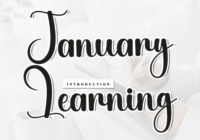 January Learning Font - Featured Image
