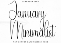 January Minimalist Font - Featured Image