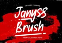 Janyss Brush Font - Featured Image