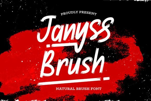 Janyss Brush Font - Featured Image