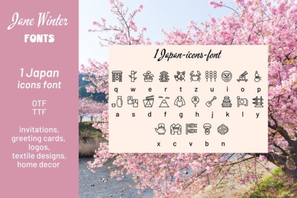 Japan Icons Font - Featured Image