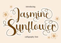Jasmine Sunflower Font - Featured Image