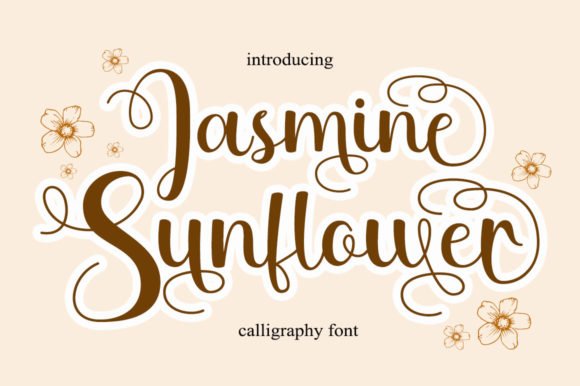 Jasmine Sunflower Font - Featured Image