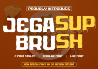 Jegasup Brush Font - Featured Image