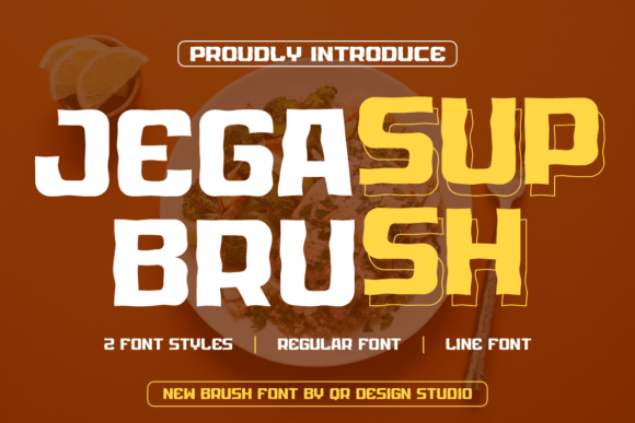 Jegasup Brush Font - Featured Image