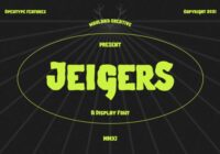 Jeigers Font - Featured Image