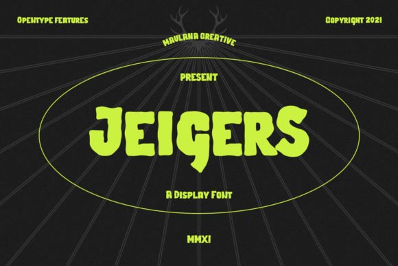 Jeigers Font - Featured Image