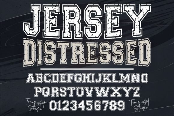 Jersey Distressed Font - Featured Image