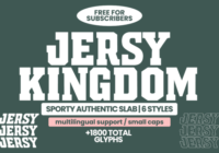 Jersey Kingdom Font - Featured Image