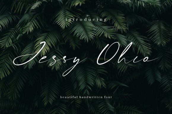 Jessy Ohio Font - Featured Image