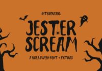 Jester Scream Font - Featured Image