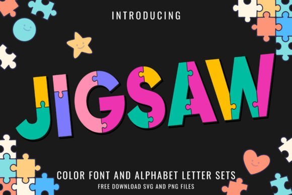 Jigsaw Pastel Font - Featured Image