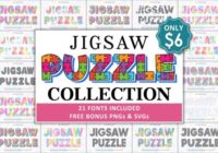 Jigsaw Puzzle Collection Font - Featured Image