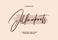 Jilliankrots Font - Featured Image