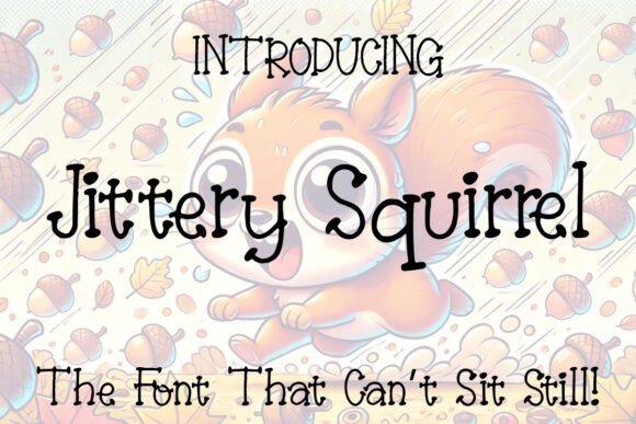 Jittery Squirrel Font - Featured Image