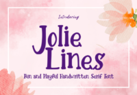 Jolie Lines Font - Featured Image