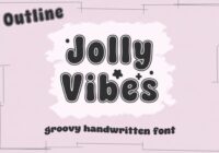 Jolly Vibes Outline Font - Featured Image