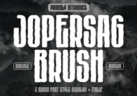 Jopersag Brush Font - Featured Image