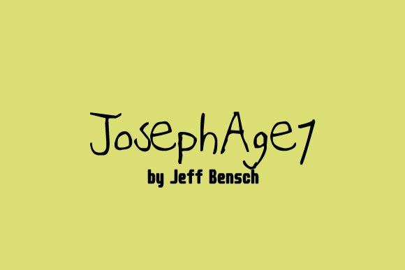 Joseph Age 7 Font - Featured Image