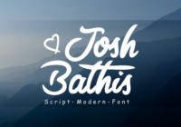 Josh Bathis Font - Featured Image
