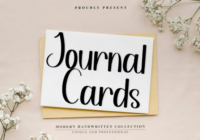 Journal Cards Font - Featured Image