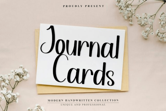 Journal Cards Font - Featured Image