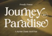 Journey to Paradise Font - Featured Image