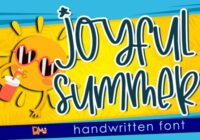 Joyfull Summer Font - Featured Image