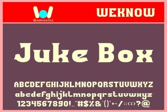 Juke Box Font - Featured Image