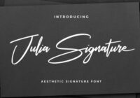 Julia Signature Font - Featured Image