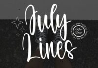 July Lines Font - Featured Image