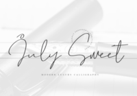 July Sweet Font - Featured Image