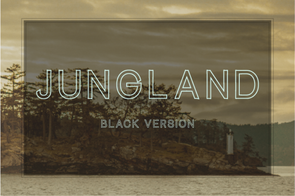 Jungland Outline Black Font - Featured Image
