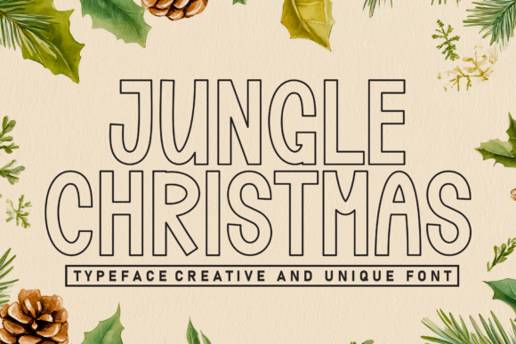 Jungle Christmas Font - Featured Image