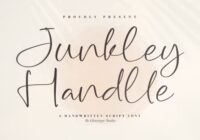 Junkley Handlle Font - Featured Image