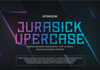 Jurasick Uppercase Font - Featured Image