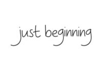 Just Beginning Font - Featured Image
