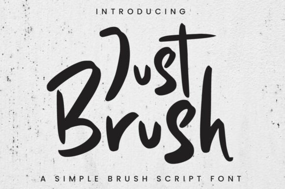 Just Brush Font - Featured Image