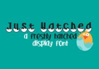 Just Hatched Font - Featured Image