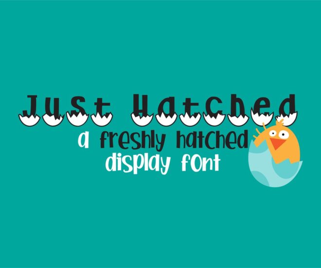 Just Hatched Font - Featured Image