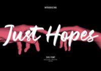 Just Hopes Font - Featured Image