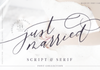 Just Married Duo Font - Featured Image