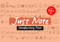 Just Note Font - Featured Image